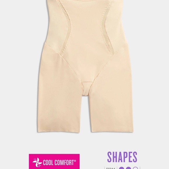 Maidenform High Waist Thigh Slimmer Med Shapewear Color-Latte- Lift Womens NWT - Picture 3 of 10